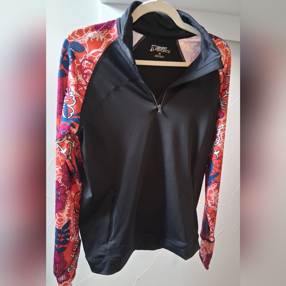 Skirt Sports Pullover Athletic Long Sleeve Top Size M